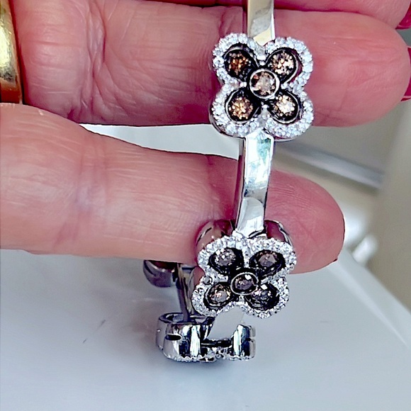 18 karat gold, and 3 carat diamond bracelet - Picture 14 of 17